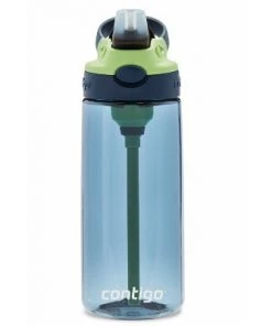 Contigo 20oz Plastic AutoSpout Kids' Water Bottle Blue/orange