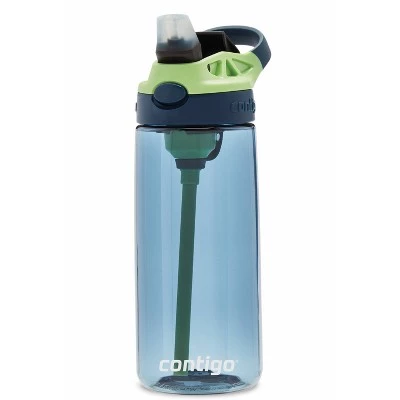 Contigo 20oz Plastic AutoSpout Kids' Water Bottle Blue/orange - Image 2