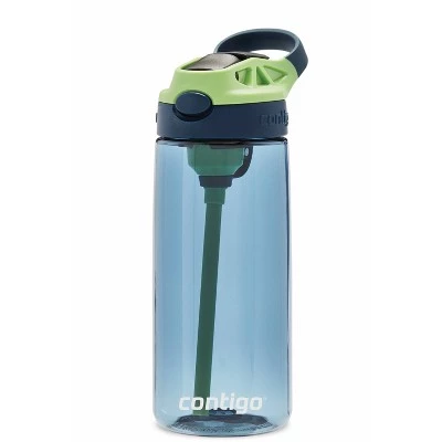 Contigo 20oz Plastic AutoSpout Kids' Water Bottle Blue/orange - Image 4