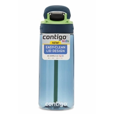 Contigo 20oz Plastic AutoSpout Kids' Water Bottle Blue/orange - Image 7