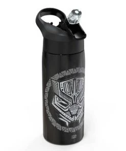 Avengers Classic Black Panther 19oz Stainless Steel Double Wall Water Bottle - Zak Designs