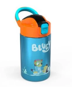 Bluey 14oz Stainless Steel Double Wall Valiant Bottle - Zak Designs