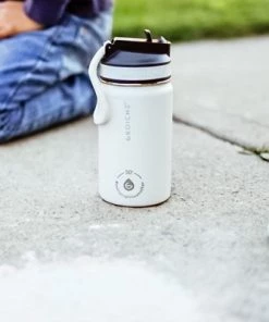 GROSCHE Lil Chill 12 oz Kids Water Bottle Insulated Water Bottle with Straw for Kids School with Straw Sip Lid