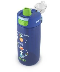 Ello 18oz Plastic Colby Hydration Tracking Water Bottle Space
