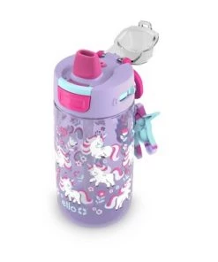 Ello 14oz Plastic Colby Pop! Water Bottle with Fidget Toy Dino