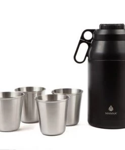 Manna 64oz Stack Growler Black