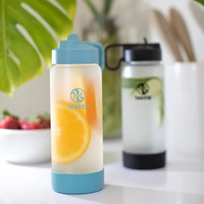 Takeya 22oz Water Bottle with Straw Lid & Carrying Loop Sage - Image 4