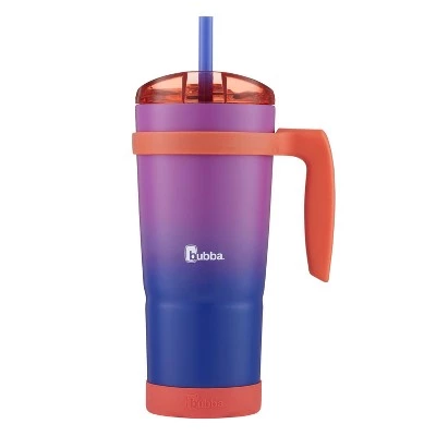 bubba Envy S Stainless Steel Tumbler with Straw Bumper and Handle Island Teal Iridescent - Image 6