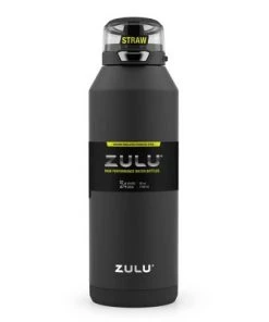 Zulu Swift 40oz Stainless Steel Water Bottle - Black