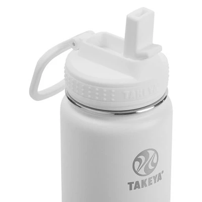 Takeya 22oz Actives Insulated Stainless Steel Water Bottle with Straw Lid Blush