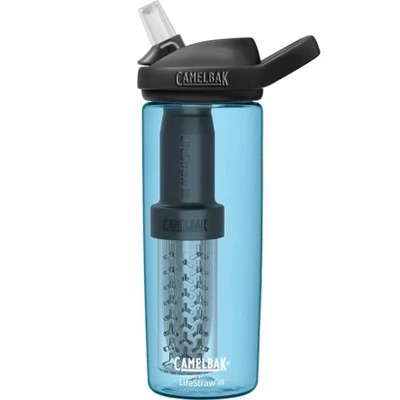 CamelBak 20oz Eddy+ Tritan Renew Water Bottle filtered by Life Straw True Blue - Image 9