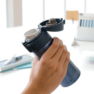 Zojirushi 12oz Stainless Steel Vacuum Insulated Mug with SlickSteel Interior - Smoky Blue - Image 4