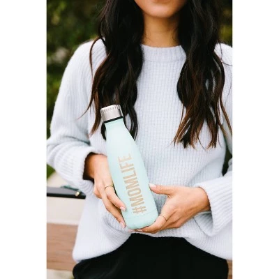 Pearhead Momlife Water Bottle - Aqua 17oz - Image 2