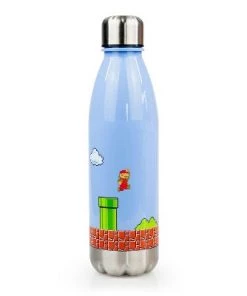 Just Funky Super Mario Bros Water Bottle | 17 oz | Mario Collectibles