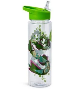 Just Funky Pokemon Rayquaza 16oz Water Bottle - BPA-Free Reusable Drinking Bottles
