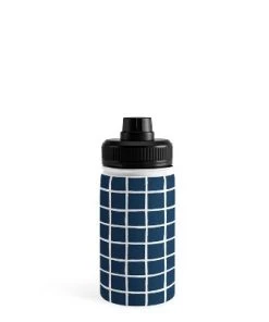 Avenie Grid Pattern Water Bottle - Society6