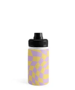 MariaMariaCreative Play Checkers Lavender Water Bottle - Society6