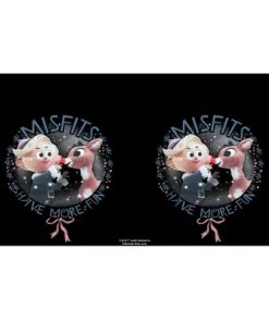 Rudolph the Red-Nosed Reindeer Misfits Have More Fun Stainless Steel Water Bottle