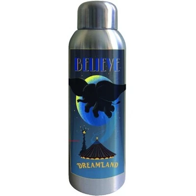 Disney Live Action Dumbo Believe Artwork 22 Oz. Stainless Steel Water Bottle