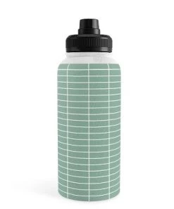 Colour Poems Minimal Grid XVII Water Bottle - Society6