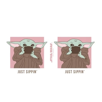 Star Wars The Mandalorian The Child Just Sippin Stainless Steel Water Bottle