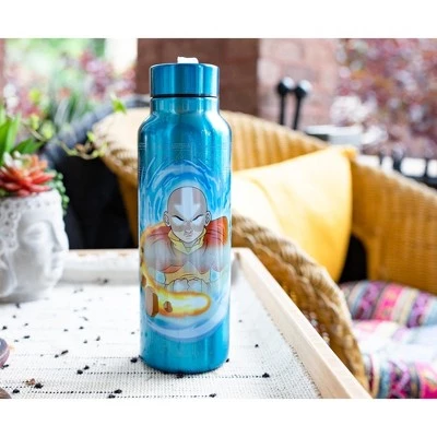 Silver Buffalo Avatar: The Last Airbender Aang Stainless Steel Water Bottle | Holds 27 Ounces - Image 4