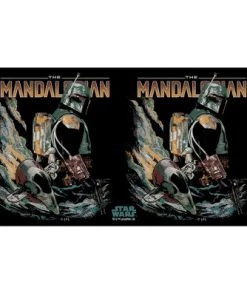 Star Wars The Mandalorian Retro Logo Stainless Steel Water Bottle