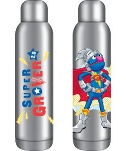 Sesame Street Super Grover Character 22 Oz. Stainless Steel Water Bottle