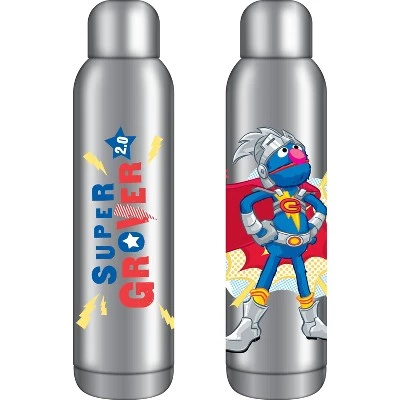 Sesame Street Super Grover Character 22 Oz. Stainless Steel Water Bottle