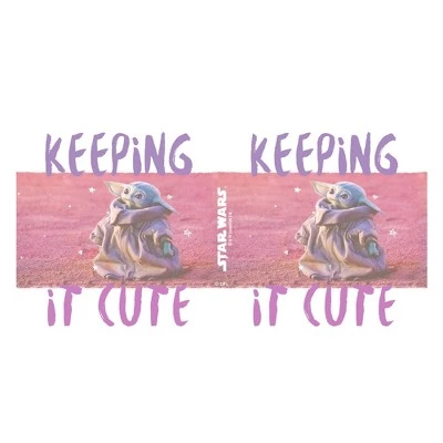 Star Wars The Mandalorian The Child Keeping It Cute Stainless Steel Water Bottle