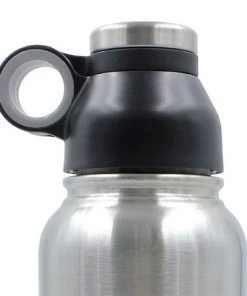 Brentwood GeoJug 40oz Stainless Steel Vacuum Insulated Water Bottle in Black