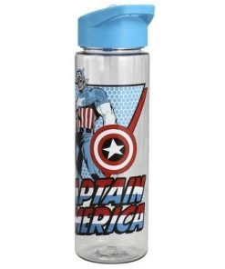 Marvel Comic Book Captain America 24 oz. UV Plastic Water Bottle