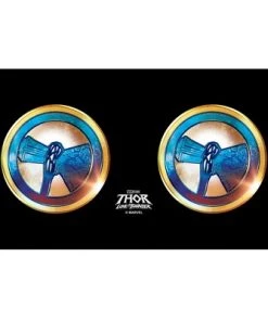 Marvel: Thor: Love and Thunder Stormbreaker Gold and Blue Emblem Stainless Steel Water Bottle