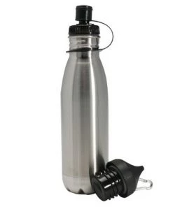 Danesco H2O Stainless Steel Reusable Eco Bottle, 27 Ounce