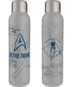 Star Trek Series U.S.S. Enterprise Symbol 22 Oz. Stainless Steel Water Bottle