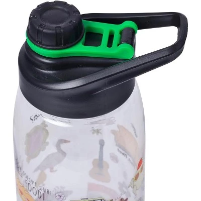 Silver Buffalo Friends Icons 28-Ounce Plastic Water Bottle w/ Screw Lid - Image 2