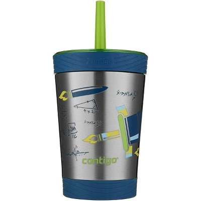 Contigo Kid's 12 oz. Spill Proof Insulated Stainless Steel Tumbler with Straw - Image 4