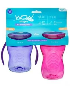 WOW Cup WOW Tritan Cup Stages - 2pk/7 & 10oz Purple/pink