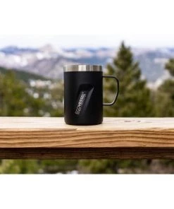 EcoVessel 12oz Transit Insulated Stainless Steel Coffee and Camping Mug - Black